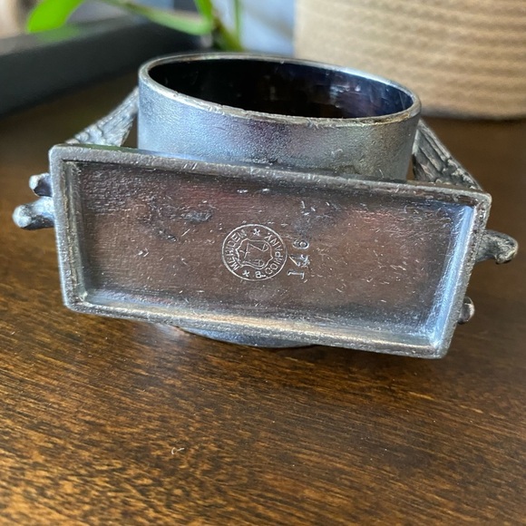 Victorian Silver Plate Figural Eagles Napkin Ring Meriden 146 Antique Birds Rare - Picture 8 of 9